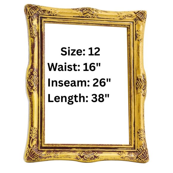 UNIVERSAL THREAD Size 12 Vintage Straight High Rise Floral Embroyered Boho - Picture 8 of 8